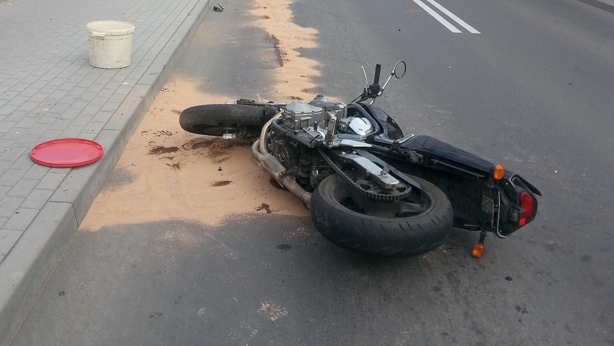 Zdjęcia Wypadek Suzuki Bandit Bezpieczenstwo polskich